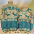 Тату-свитера - с оленями по мотивам D&G (для всей семьи), вариант 4