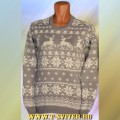 Тату-свитер - с оленями и маленькими снежинками (вариант 10)